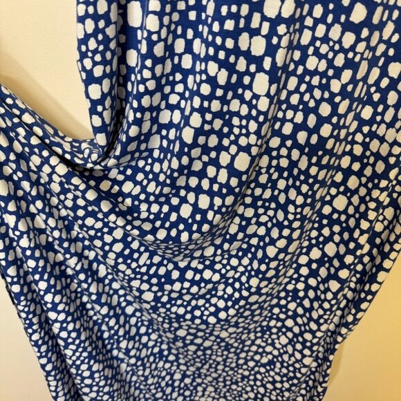 ELOQUII Elements Blue and White Printed Rayon Women's Maxi Dress Size 18/20 - Picture 7 of 13